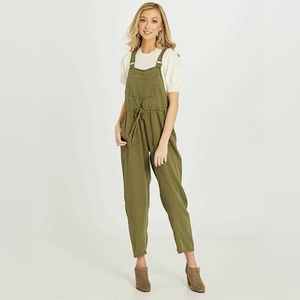 Altar’d State Olive Green Jumper Hunter Overalls